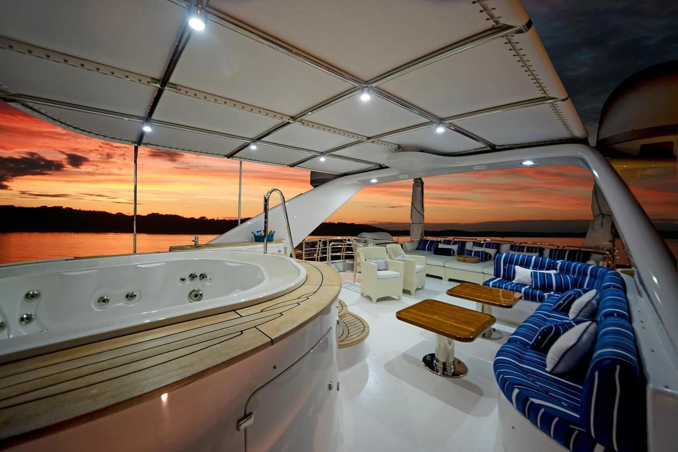 inside view of a space shuttle aboard GITANA Yacht for Sale