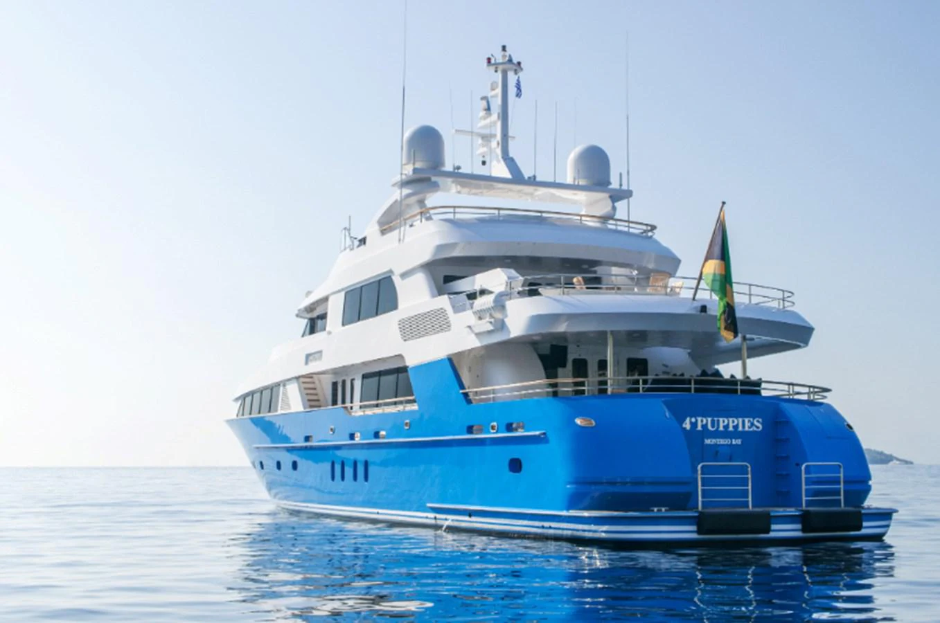 a boat in the water aboard 4*PUPPIES Yacht for Sale