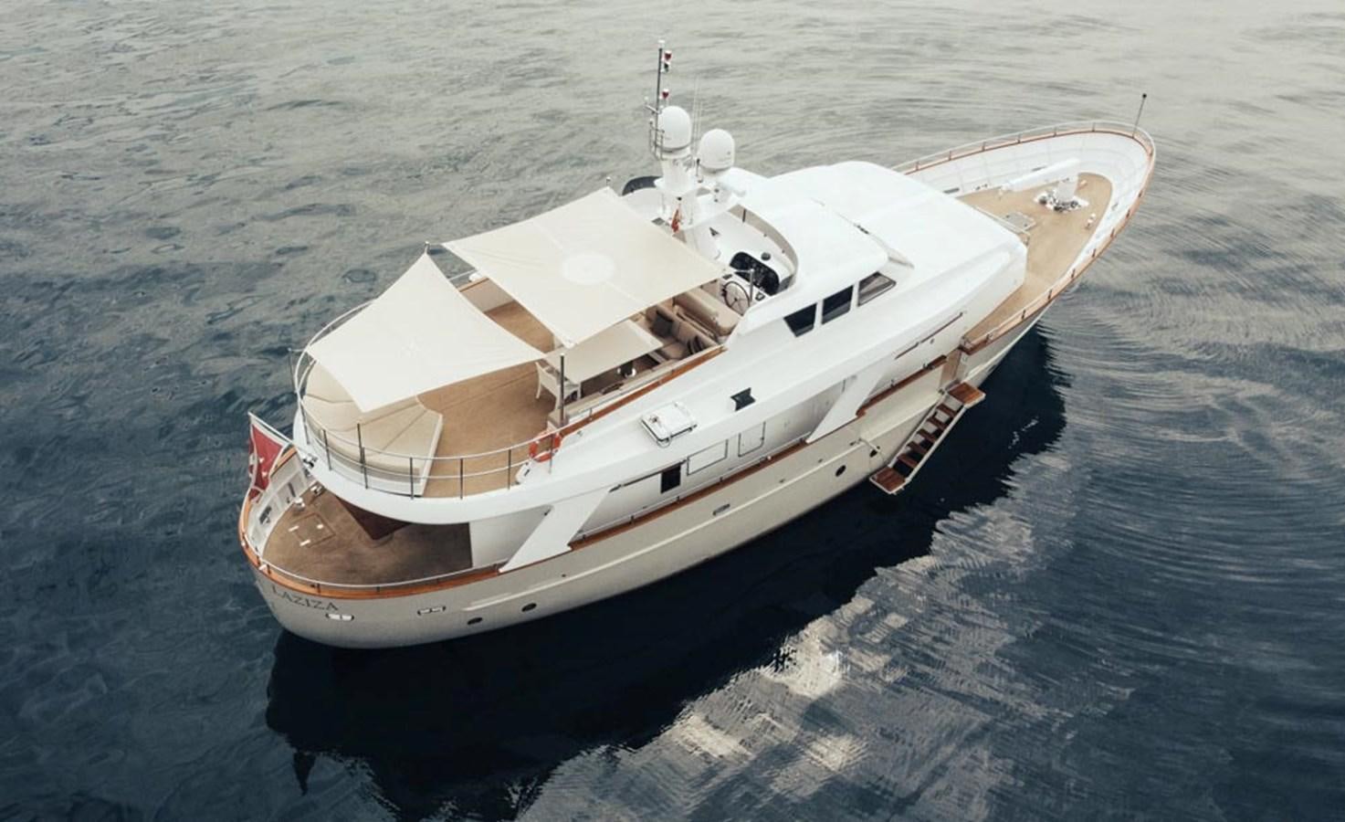 a boat on the water aboard LAZIZA Yacht for Sale