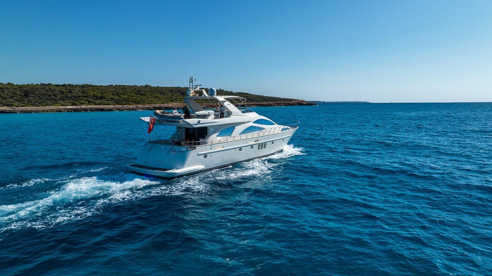 a boat on the water aboard TIME OUT OF LONDON Yacht for Sale