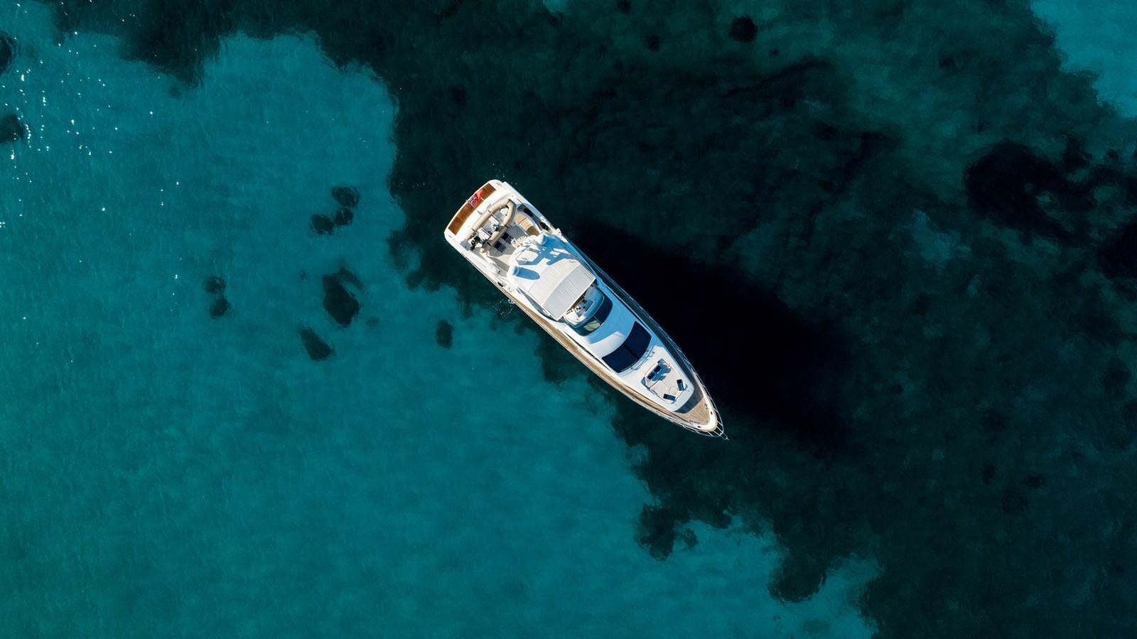 a boat in the water aboard TIME OUT OF LONDON Yacht for Sale