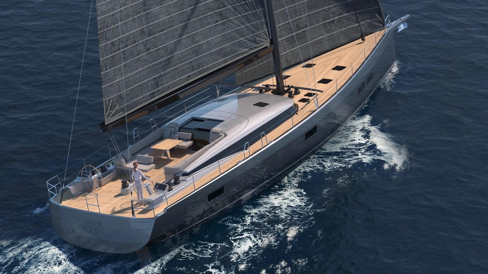 a boat on the water aboard CNB 78 NEW ORDER Yacht for Sale