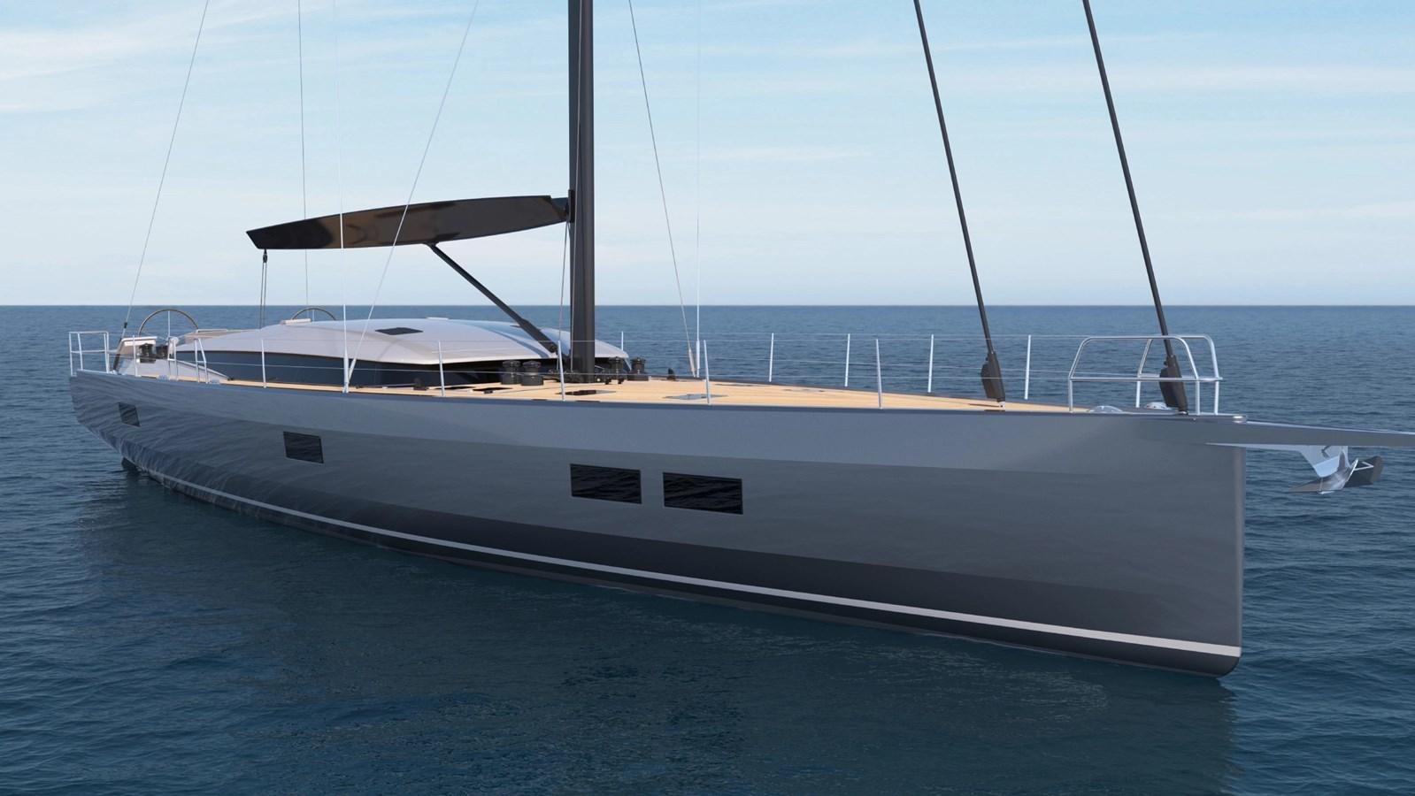 a white boat in the water aboard CNB 78 NEW ORDER Yacht for Sale