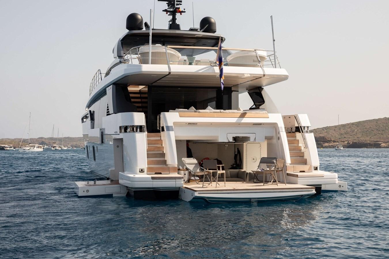 a large boat in the water aboard 2022 SANLORENZO SL120A Yacht for Sale