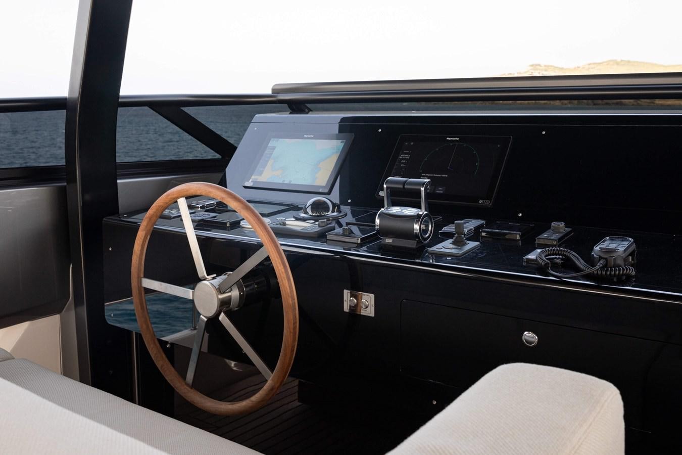 the inside of a car aboard 2022 SANLORENZO SL120A Yacht for Sale