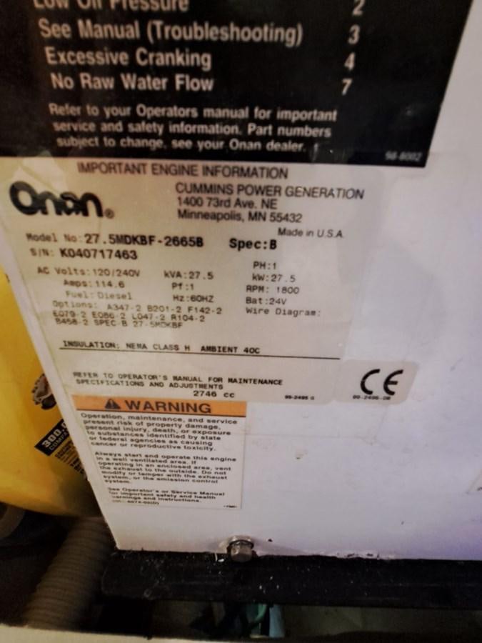 text, letter aboard CLAIRE TOO Yacht for Sale