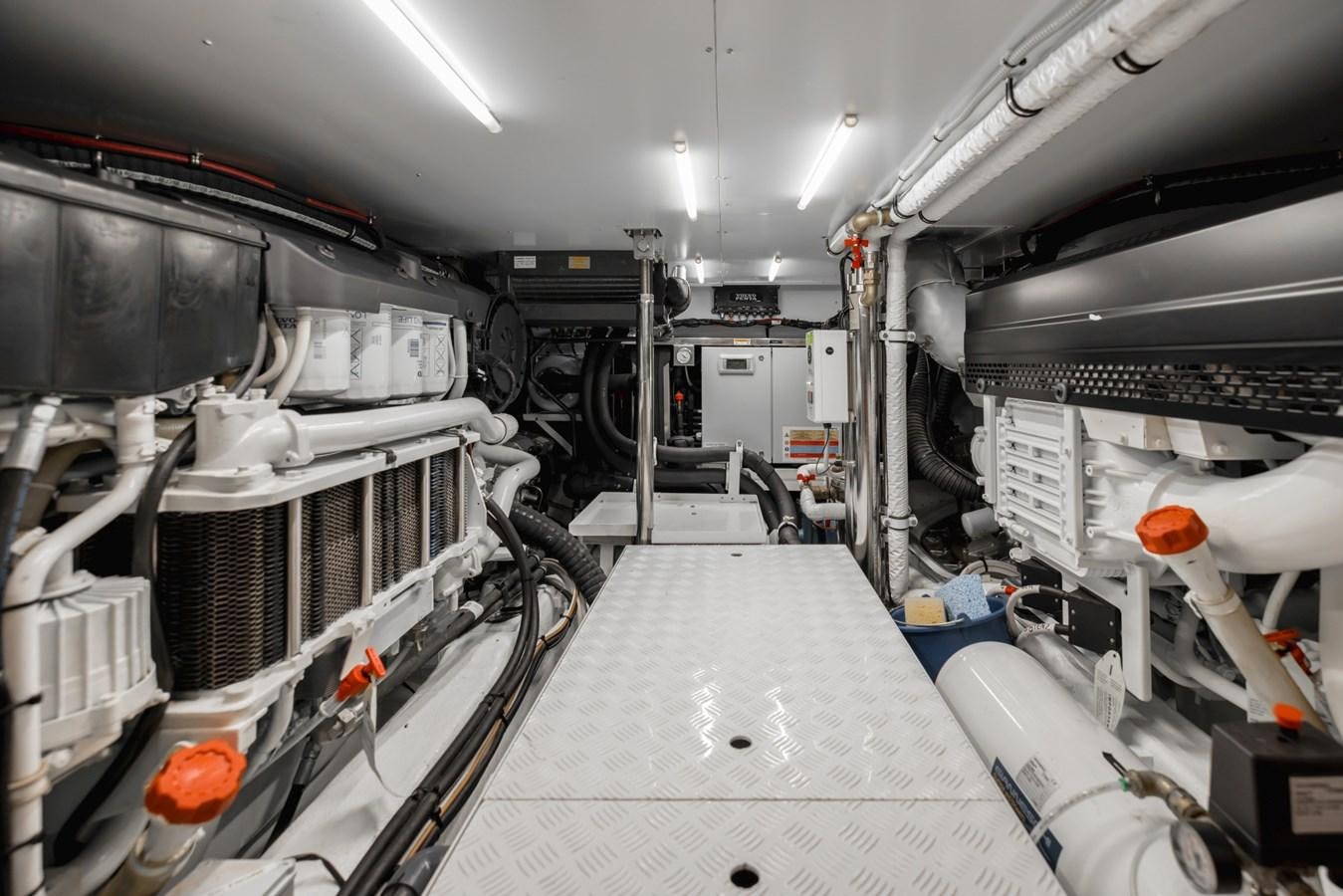 a room with machinery aboard RADKAT Yacht for Sale