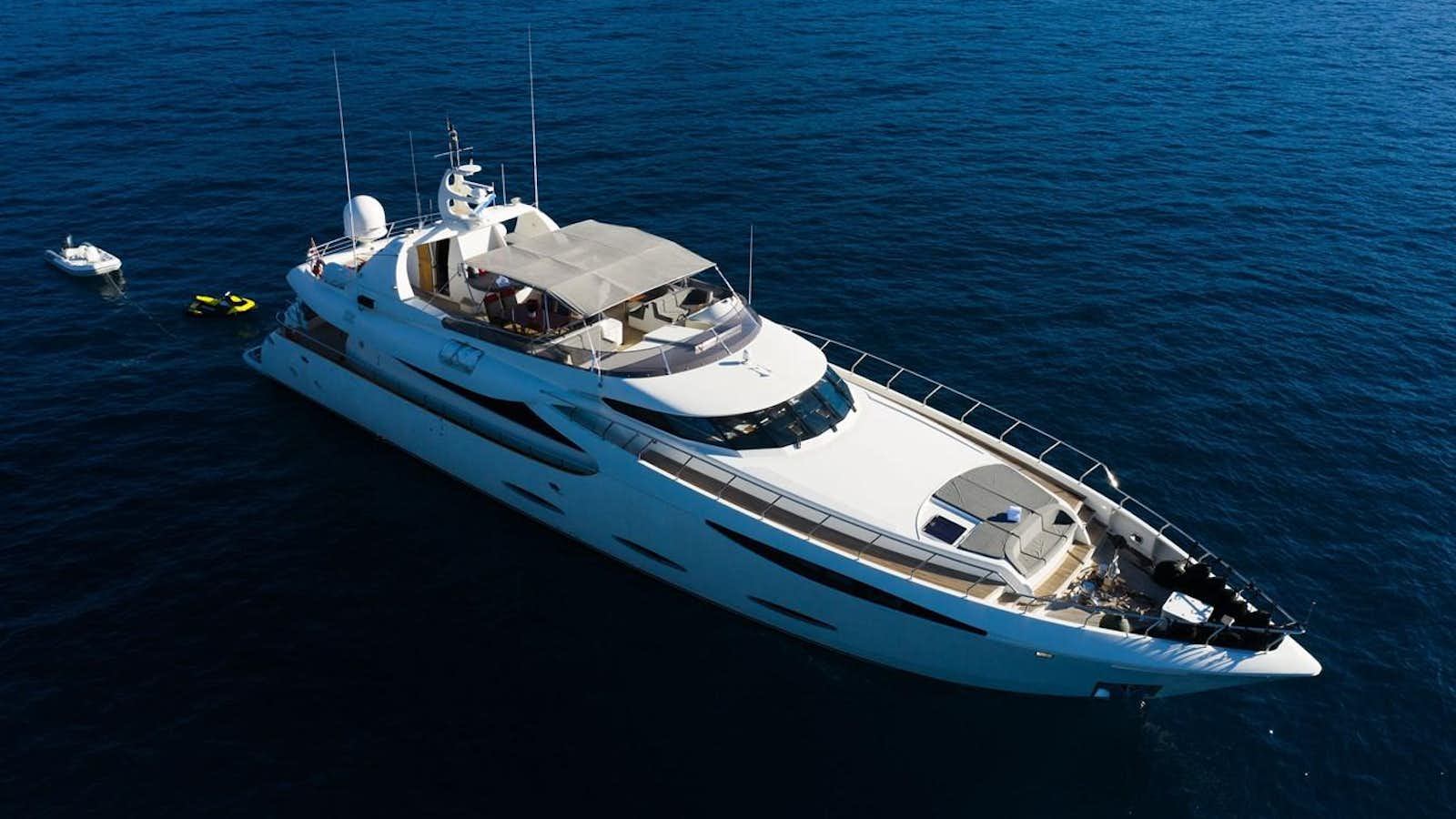 a boat in the water aboard VIKING III Yacht for Sale