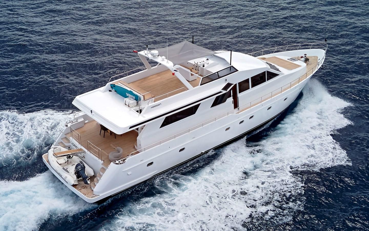 a boat on the water aboard LORCA Yacht for Sale