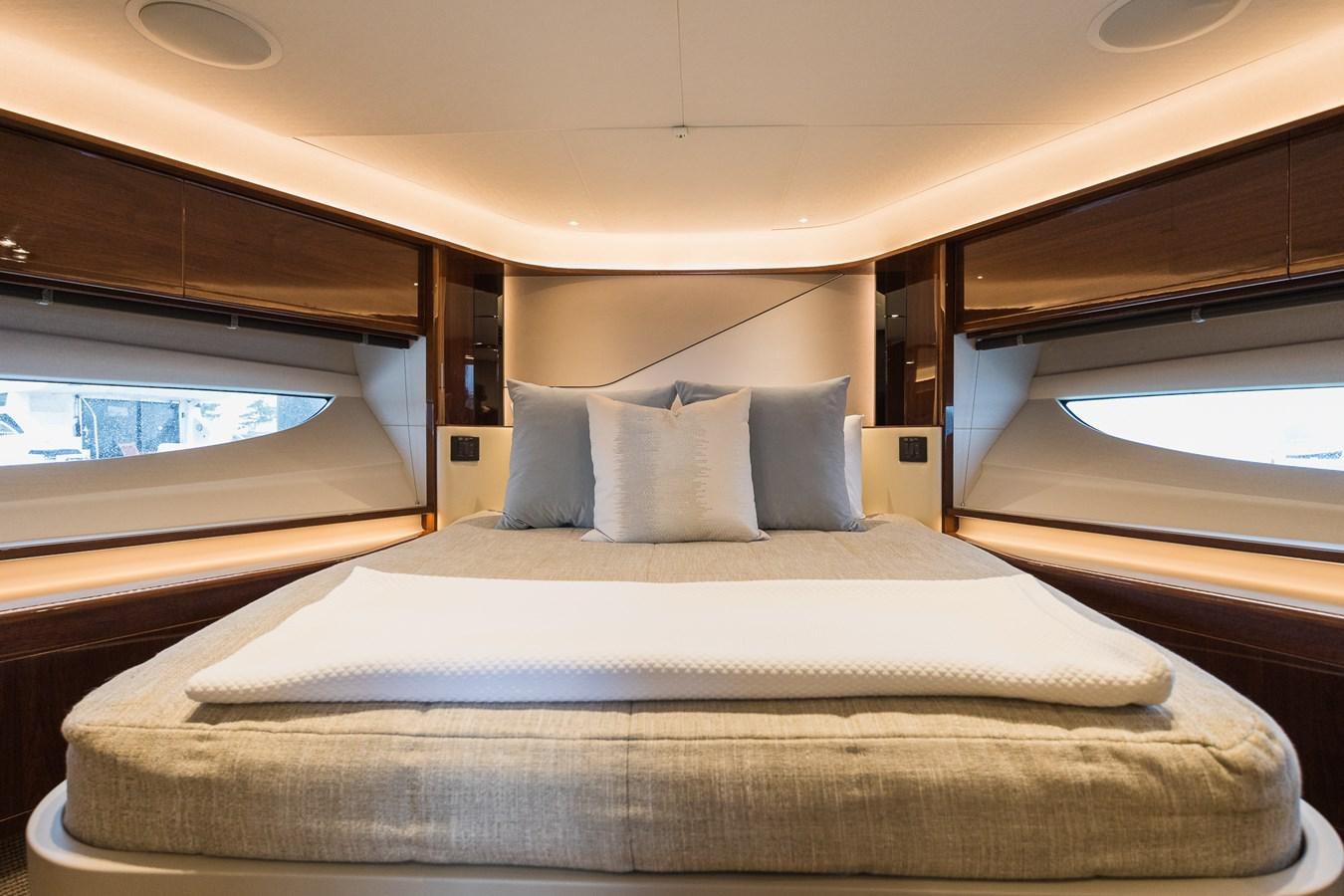 a bed in a room aboard SPINDRIFT Yacht for Sale