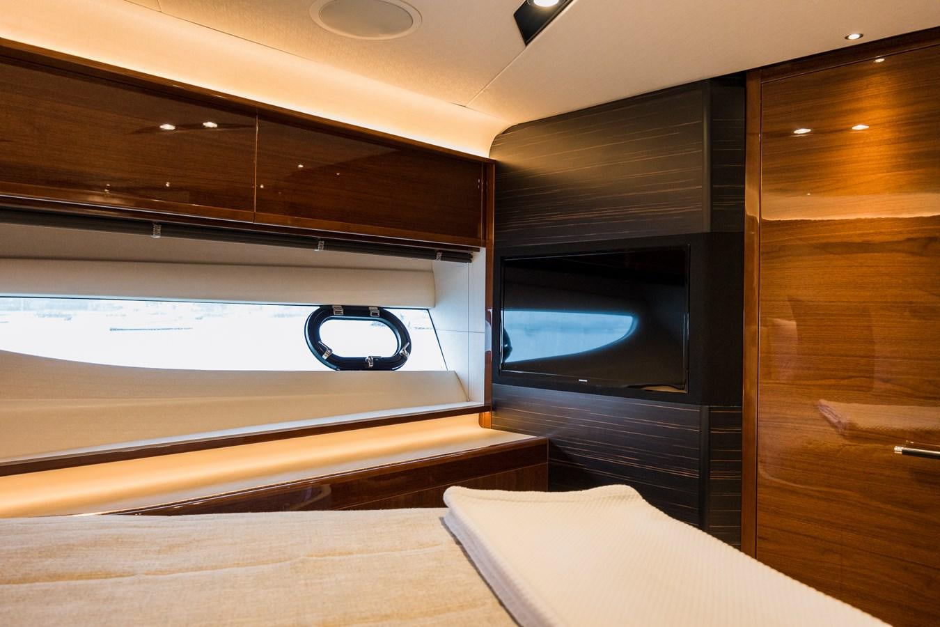 a room with a large window aboard SPINDRIFT Yacht for Sale