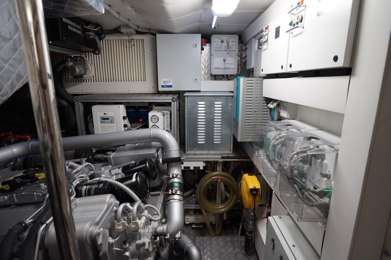 a room with machinery aboard THE OFFICE Yacht for Sale