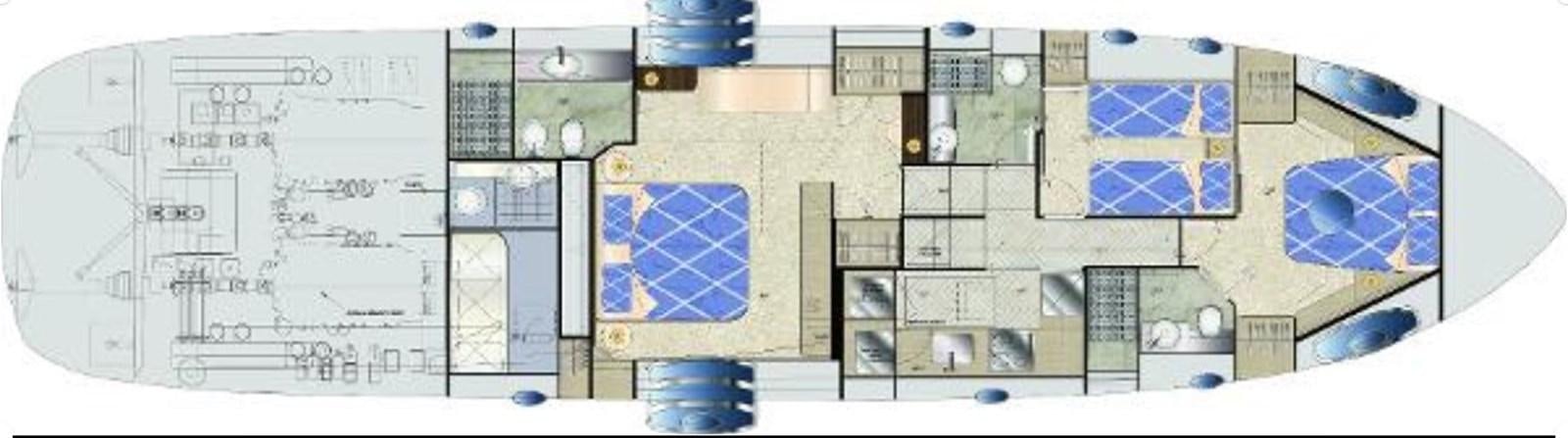 a computer drawing of a building aboard THE OFFICE Yacht for Sale