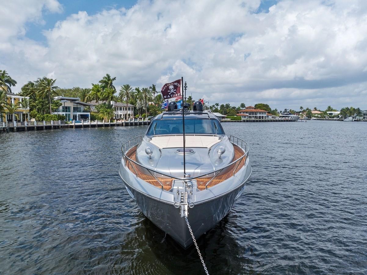 a boat in the water aboard LIQUID Yacht for Sale