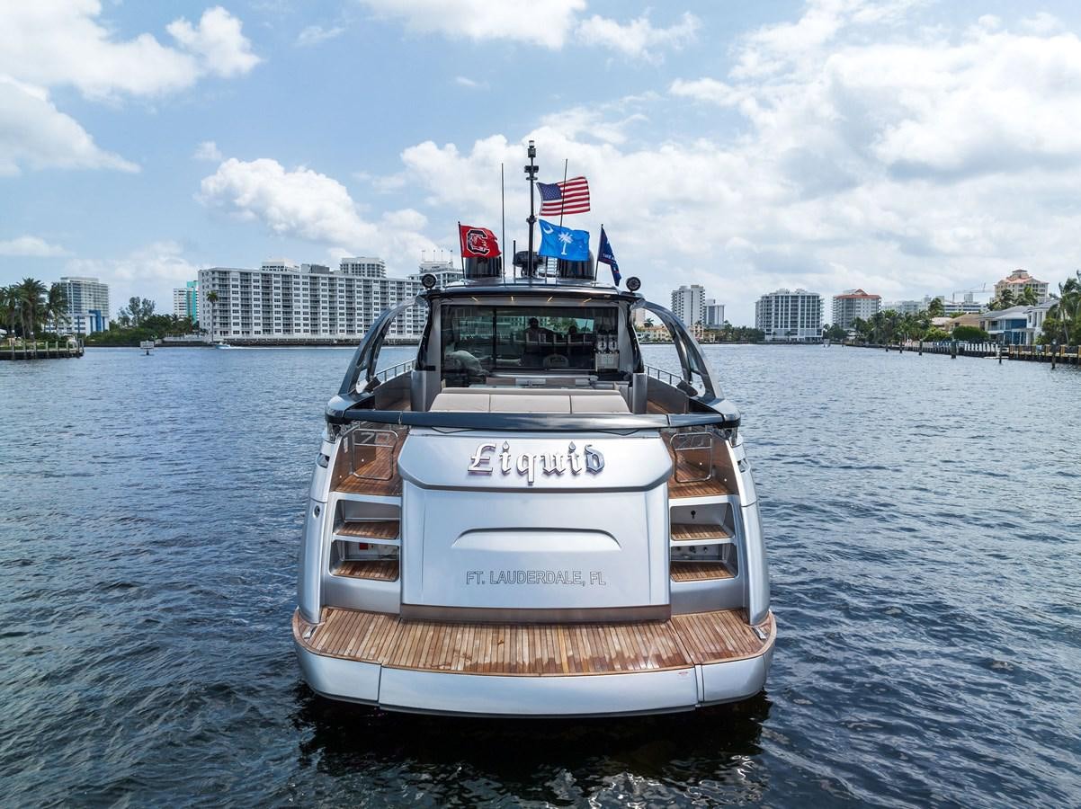 a boat on the water aboard LIQUID Yacht for Sale