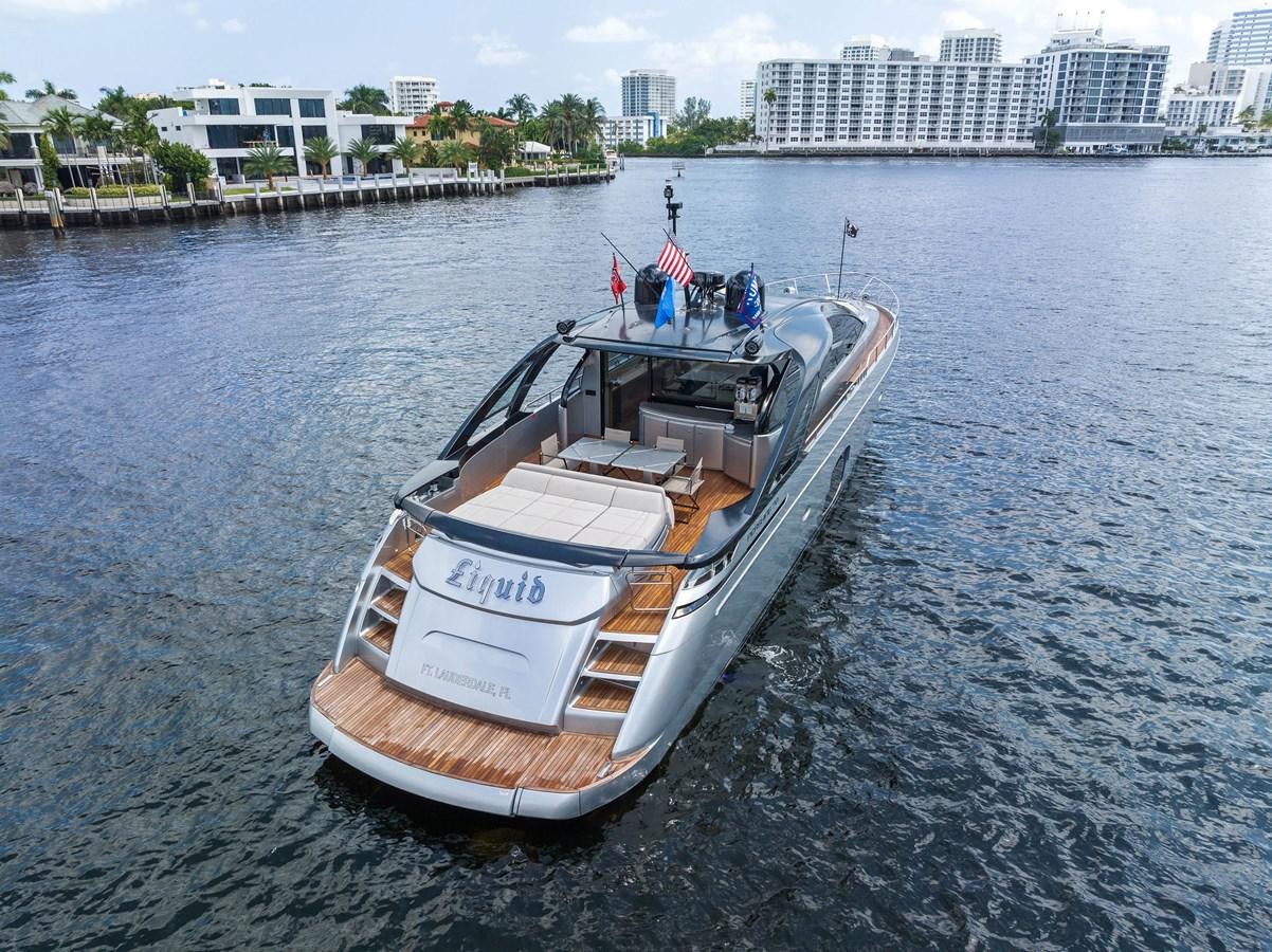 a boat on the water aboard LIQUID Yacht for Sale