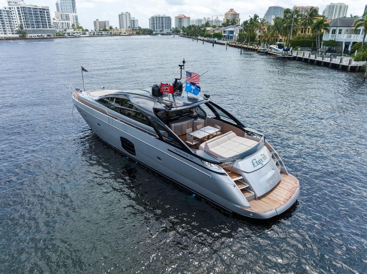 a boat on the water aboard LIQUID Yacht for Sale