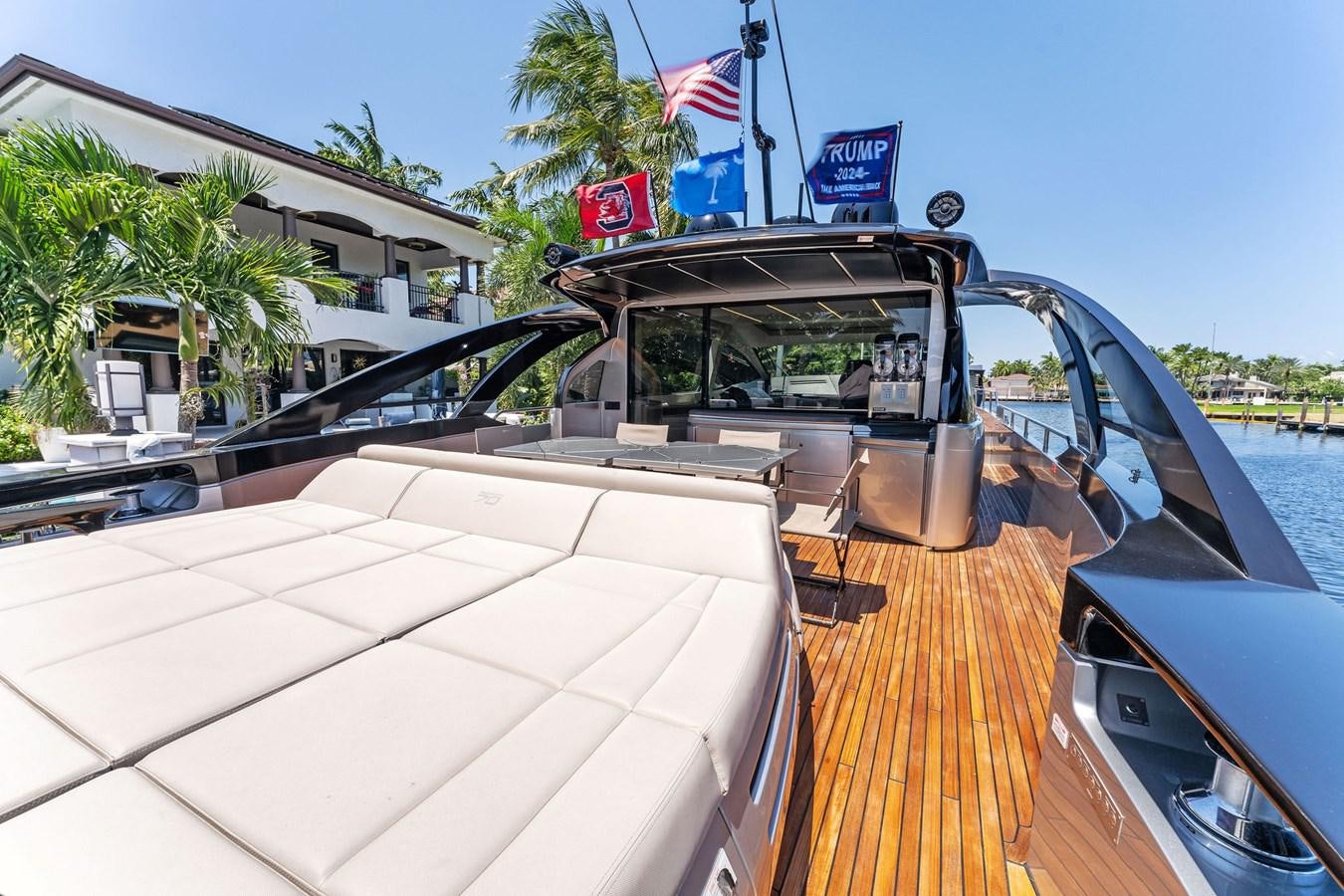 a boat on the water aboard LIQUID Yacht for Sale
