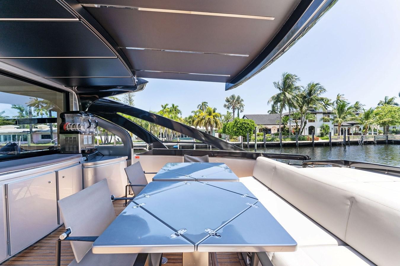 a boat on the water aboard LIQUID Yacht for Sale