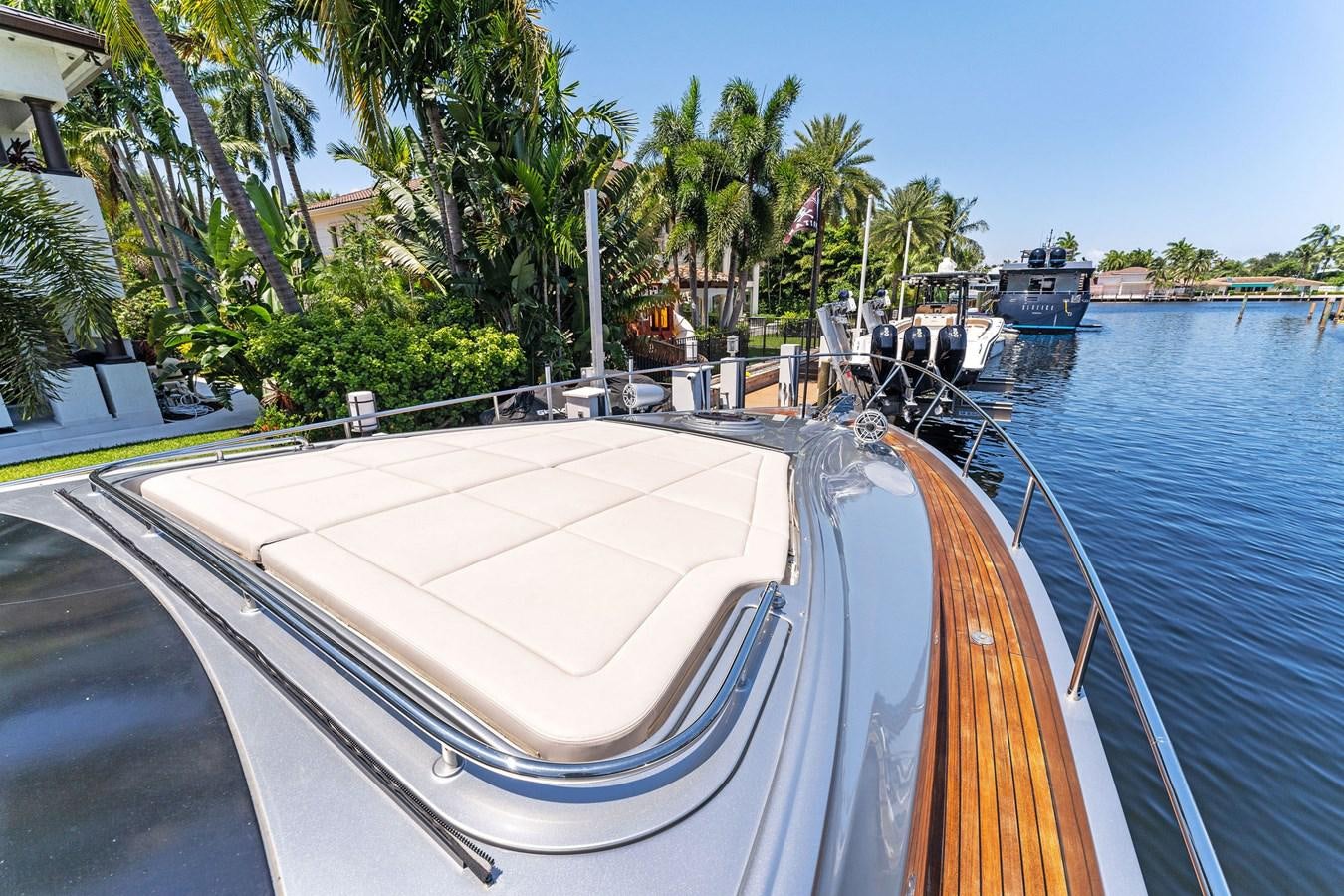 a boat on the water aboard LIQUID Yacht for Sale