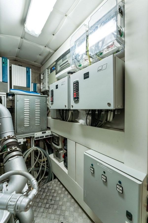 a close-up of a machine aboard LIQUID Yacht for Sale