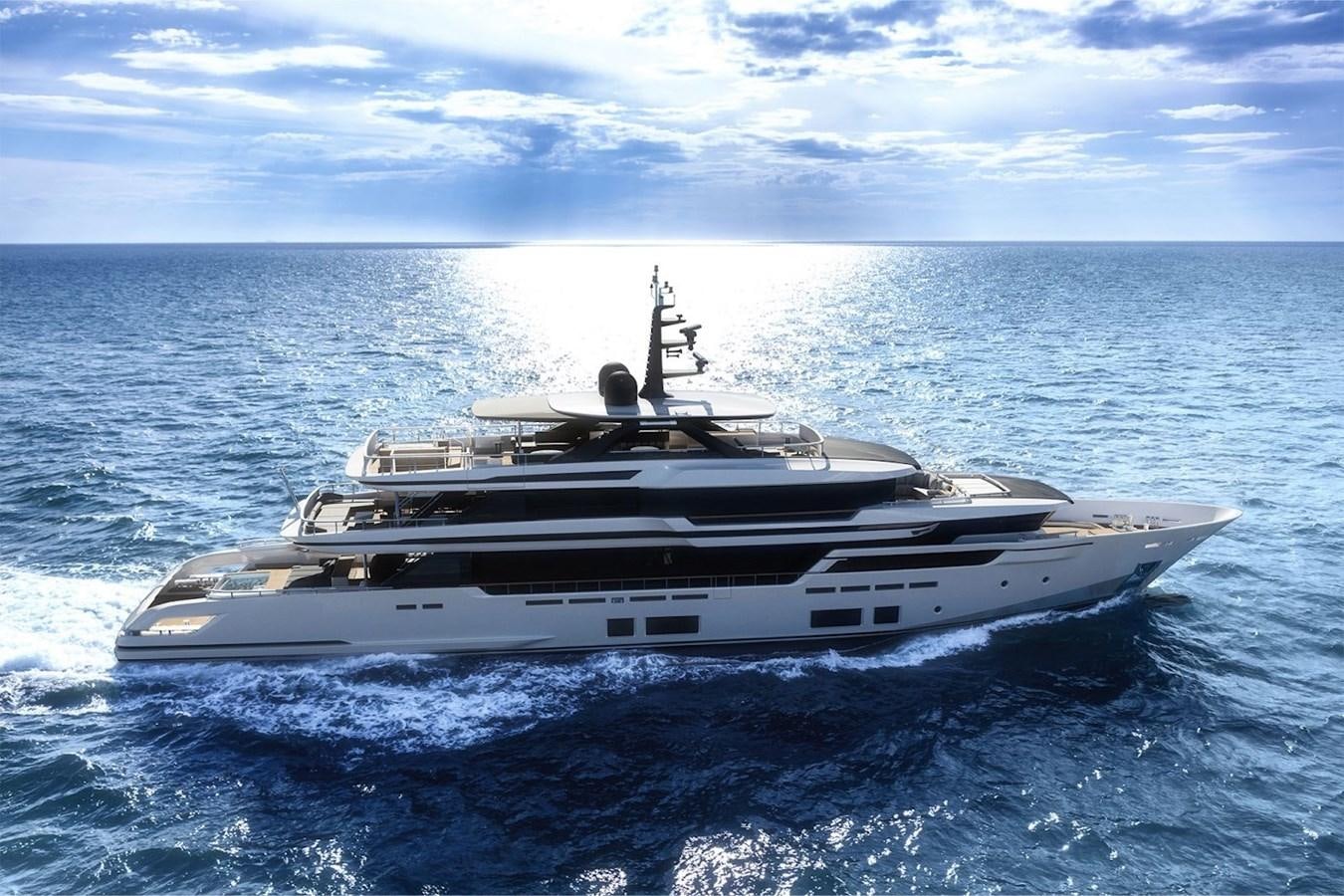 a large white yacht in the water aboard NAVETTA 50 Yacht for Sale