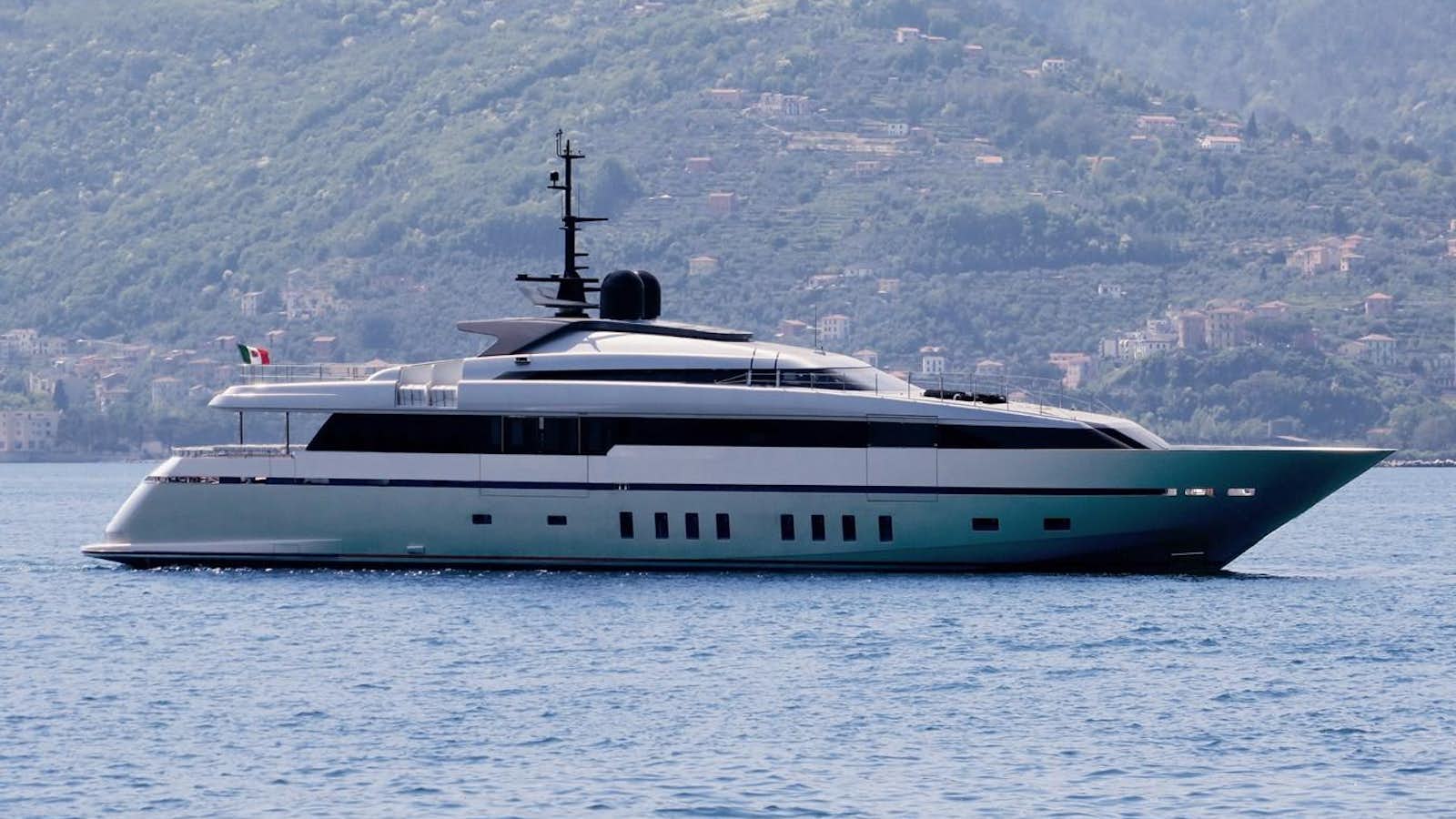 a boat in the water aboard LADY A Yacht for Sale