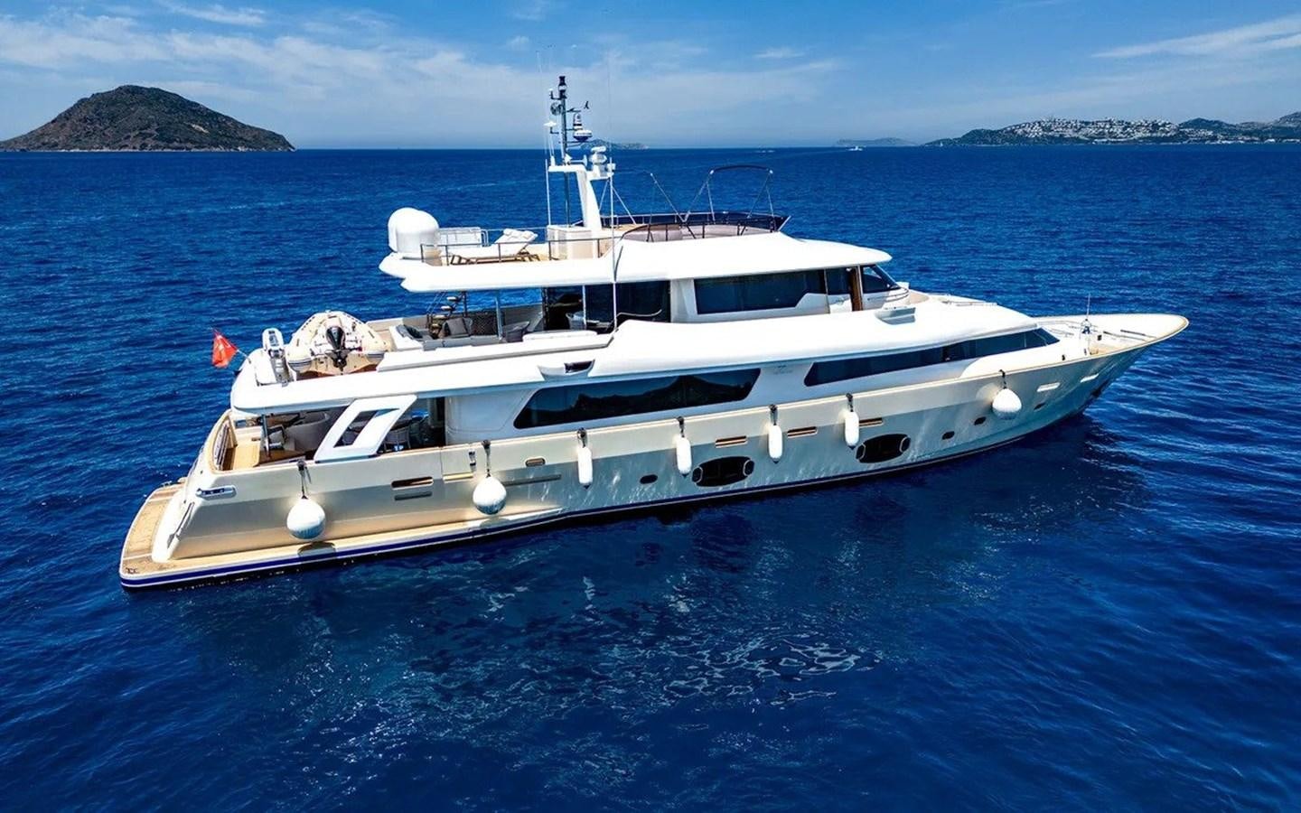 a boat in the water aboard UNICORN Yacht for Sale