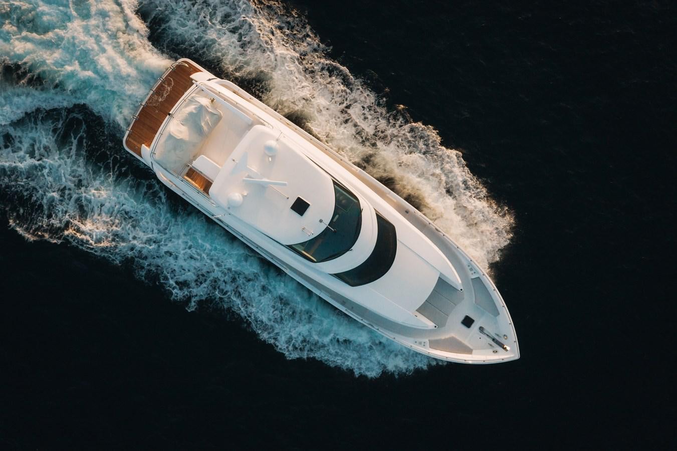 a satellite in space aboard 2017 HATTERAS M75 K SEA Yacht for Sale