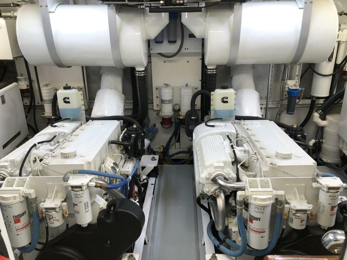 a close-up of a machine aboard DOVETAIL Yacht for Sale