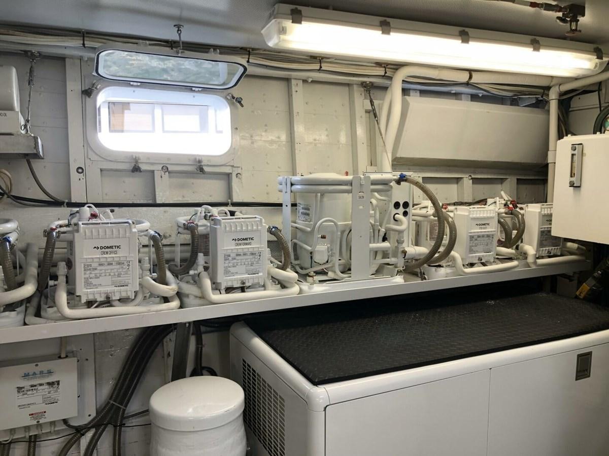 a close-up of a machine aboard DOVETAIL Yacht for Sale