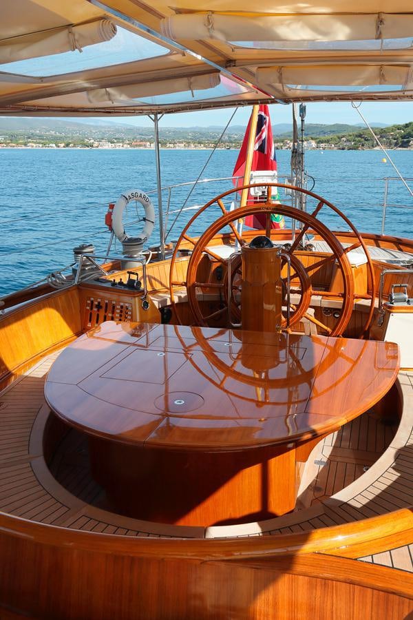 a boat on the water aboard ASGARD Yacht for Sale