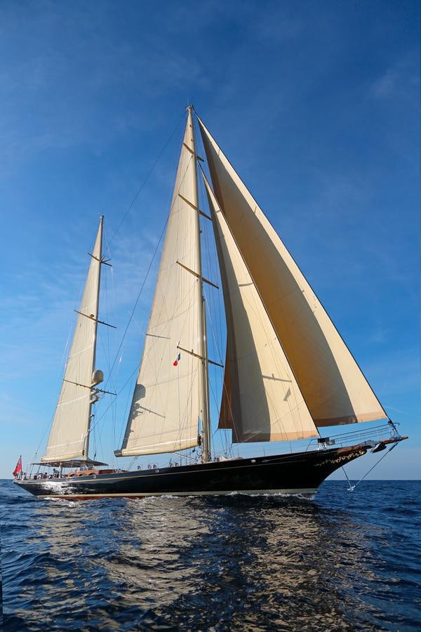 a sailboat on the water aboard ASGARD Yacht for Sale
