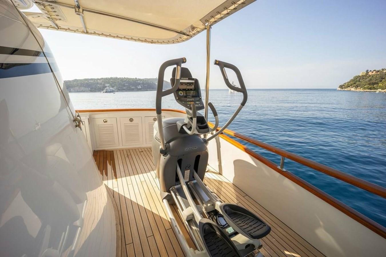 a boat on the water aboard CLASSIC 40M BENETTI Yacht for Sale