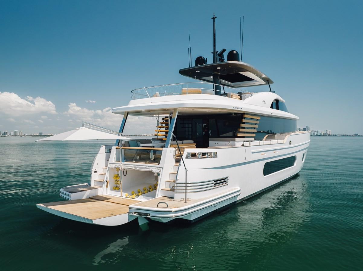 a boat in the water aboard EQUITES Yacht for Sale