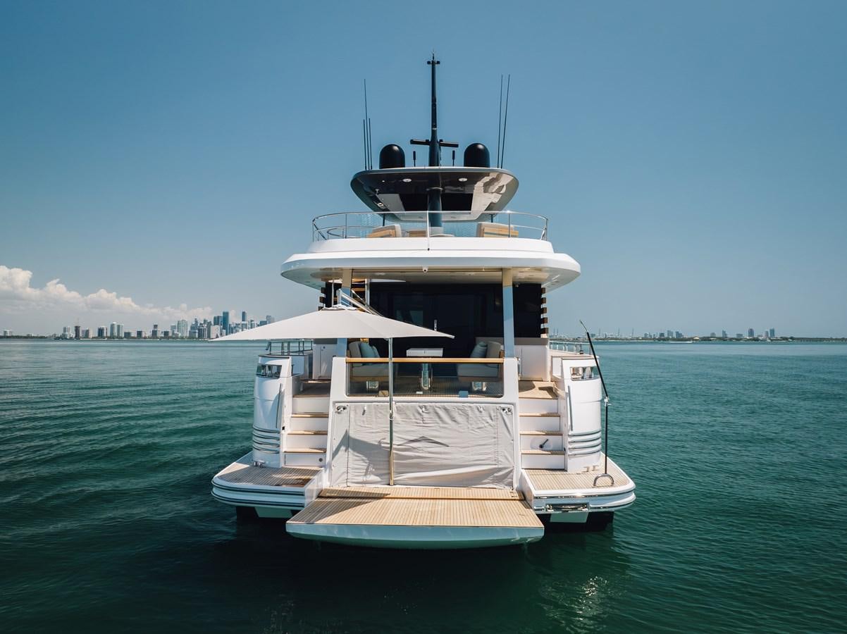 a boat in the water aboard EQUITES Yacht for Sale