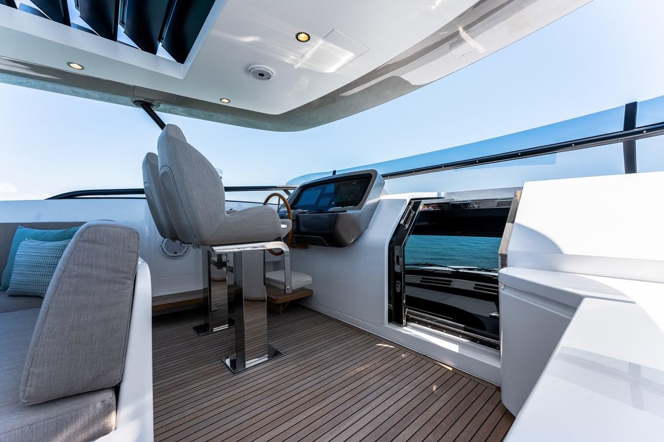inside of a car aboard EQUITES Yacht for Sale