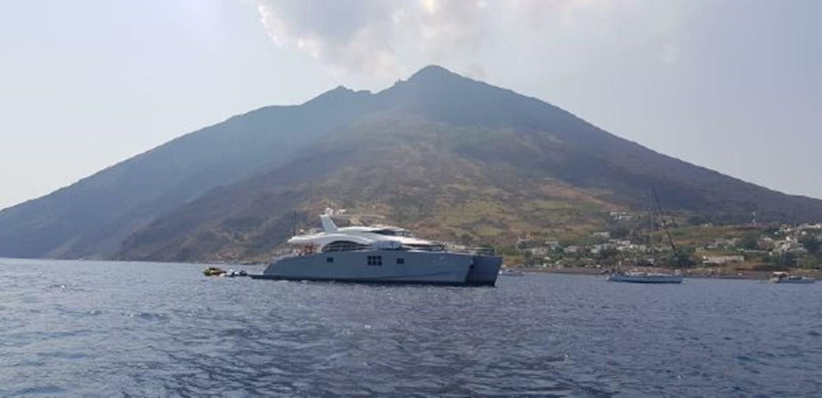 a boat on the water aboard 2015 SUNREEF 70 Yacht for Sale