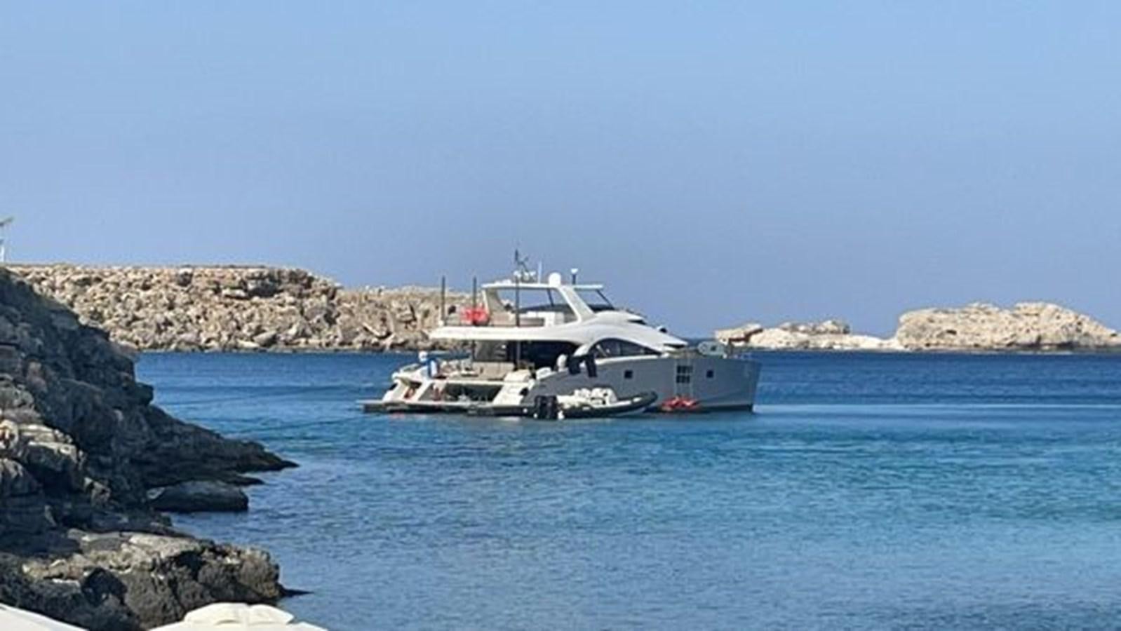 a boat on the water aboard 2015 SUNREEF 70 Yacht for Sale