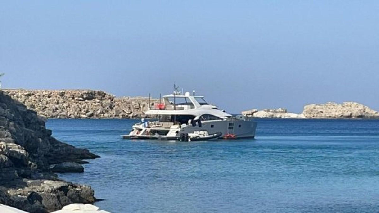 a boat in the water aboard 2015 SUNREEF 70 Yacht for Sale