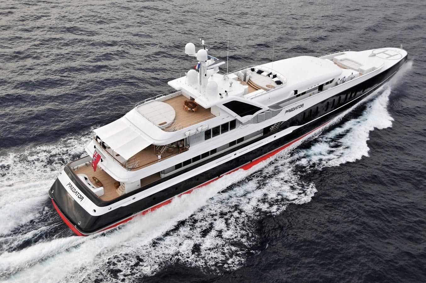 a ship on the water aboard PREDATOR Yacht for Sale