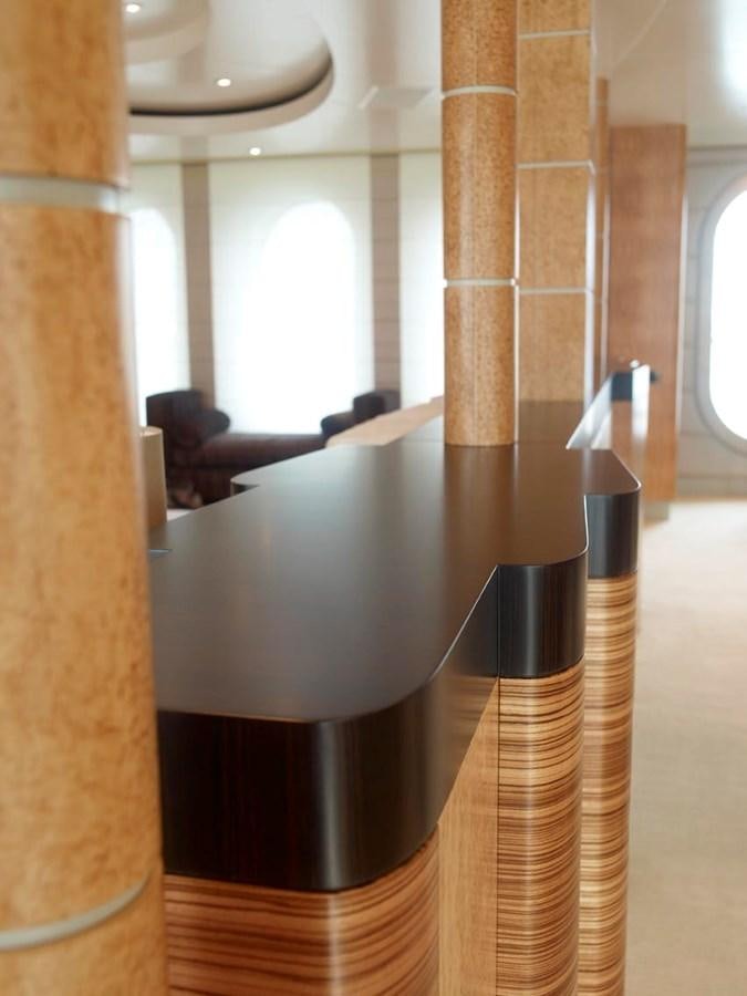 a tall metal pole aboard PREDATOR Yacht for Sale