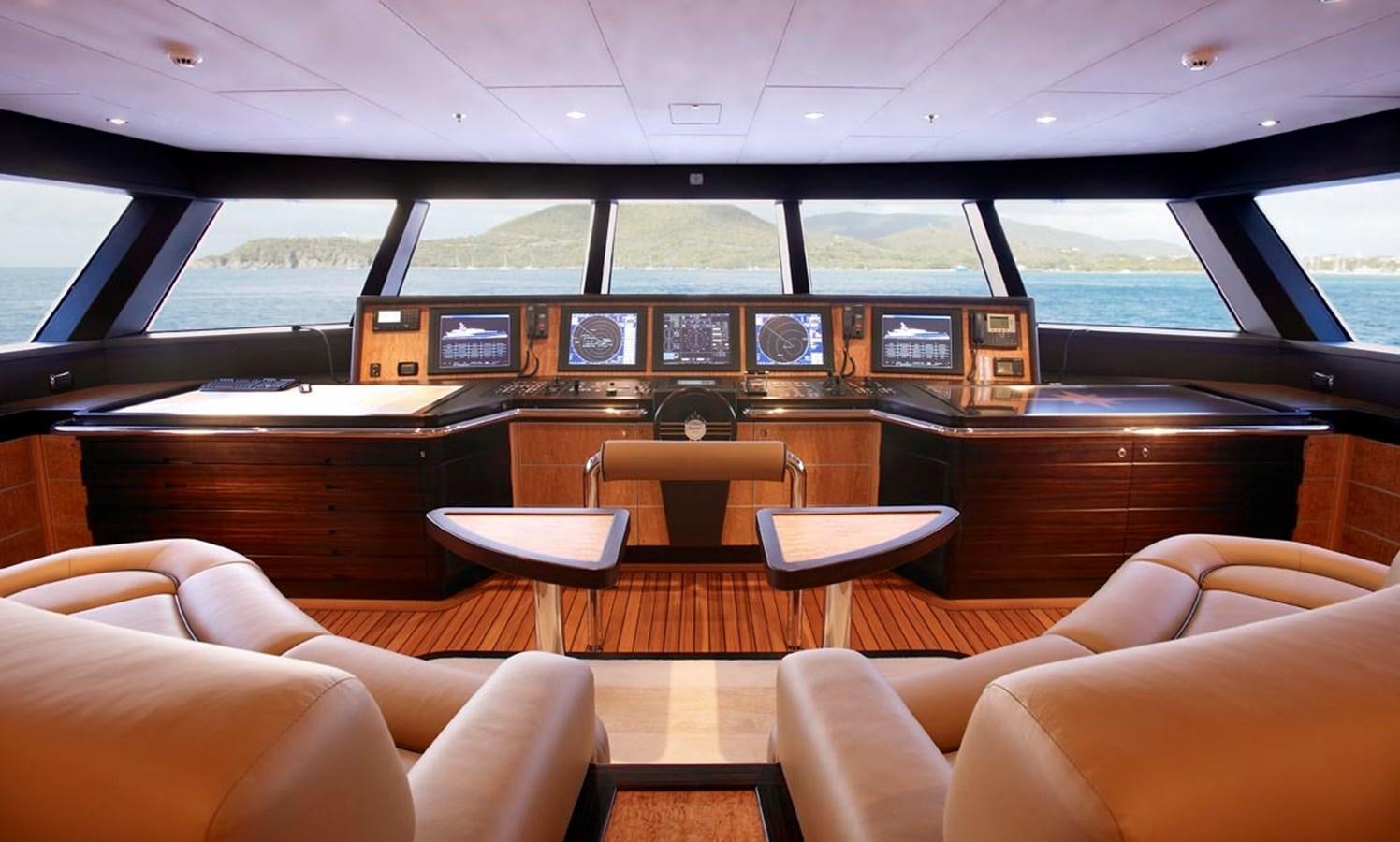 inside of a bus aboard PREDATOR Yacht for Sale