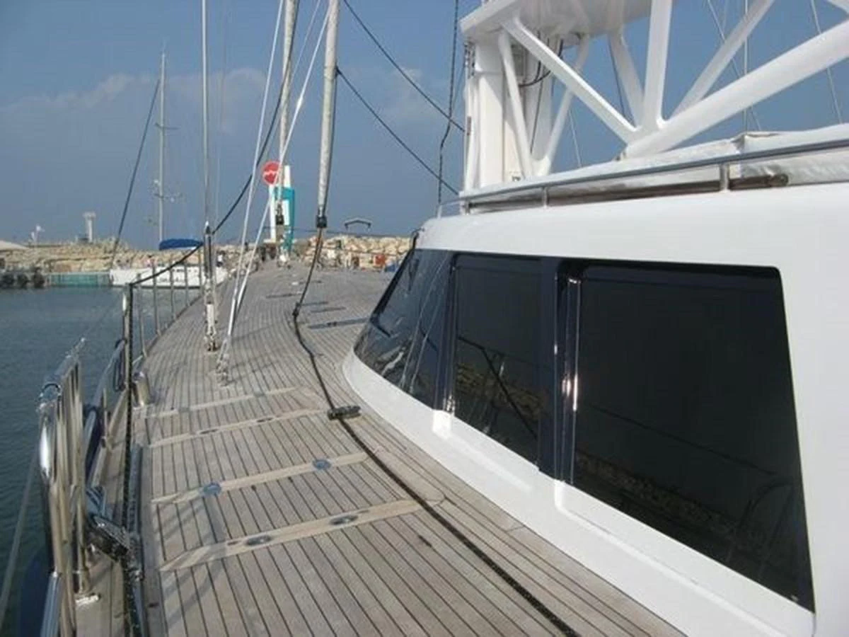a boat on the water aboard ORIEL Yacht for Sale