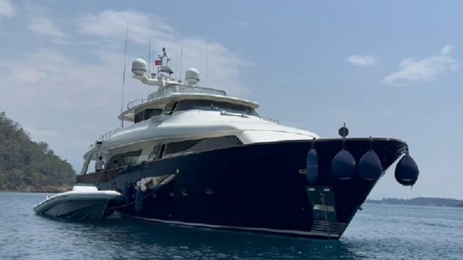 a boat on the water aboard STELLA MARIS Yacht for Sale