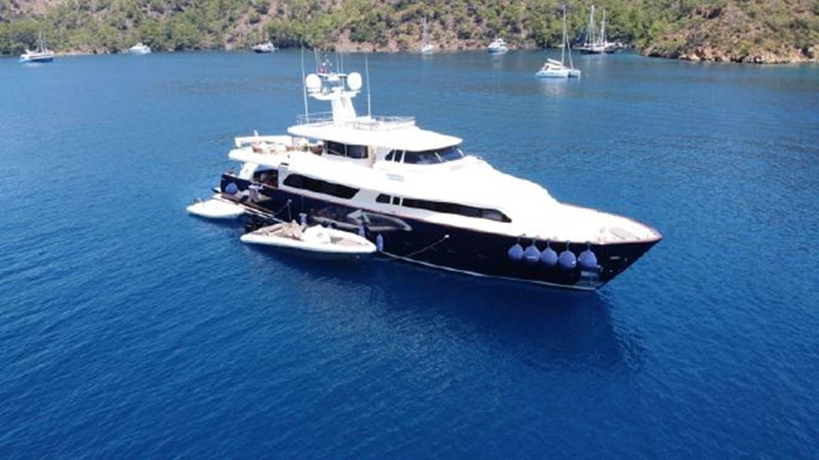 a boat on the water aboard STELLA MARIS Yacht for Sale