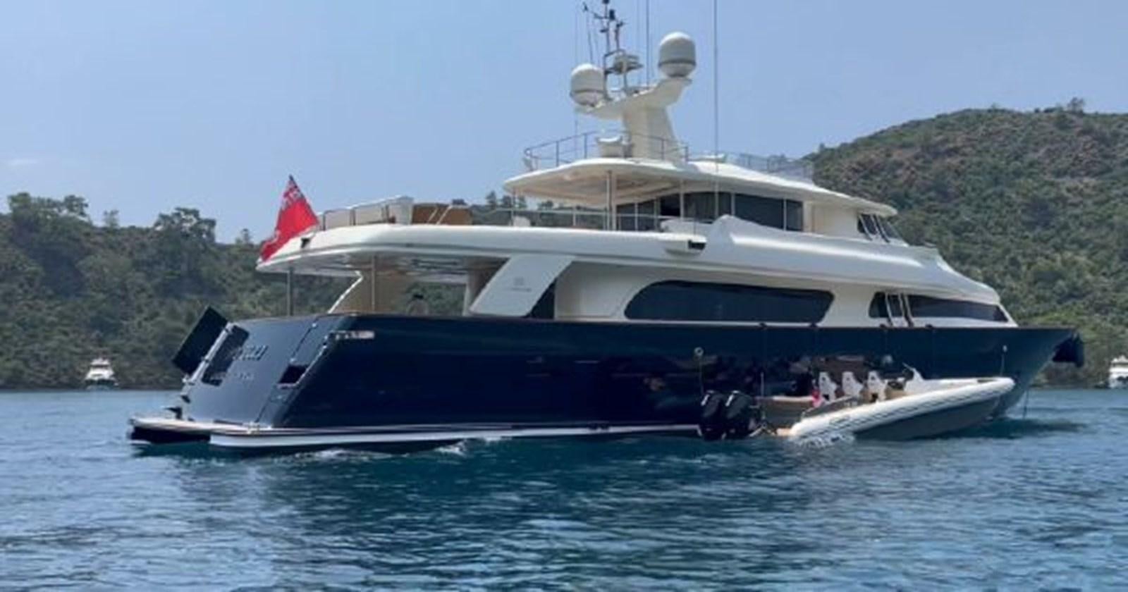 a boat on the water aboard STELLA MARIS Yacht for Sale
