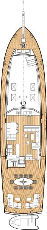 a clock on a wall aboard VIVA SHIRA Yacht for Sale