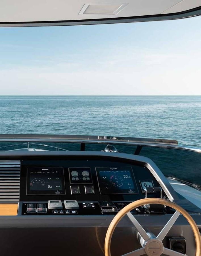 the inside of a car aboard 2017 SANLORENZO SL86 # 676 Yacht for Sale