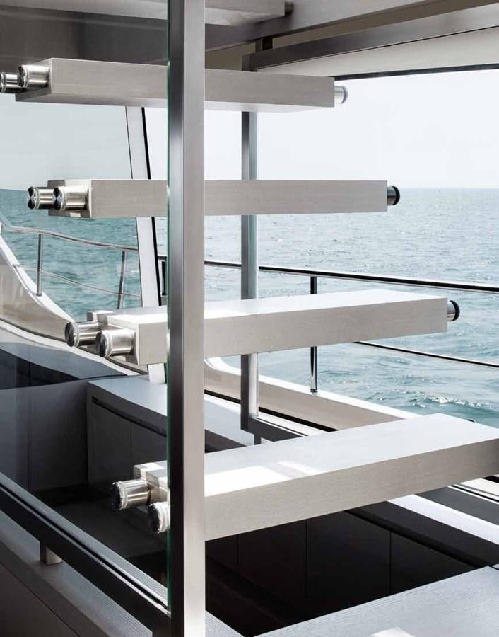 a boat on the water aboard 2017 SANLORENZO SL86 # 676 Yacht for Sale